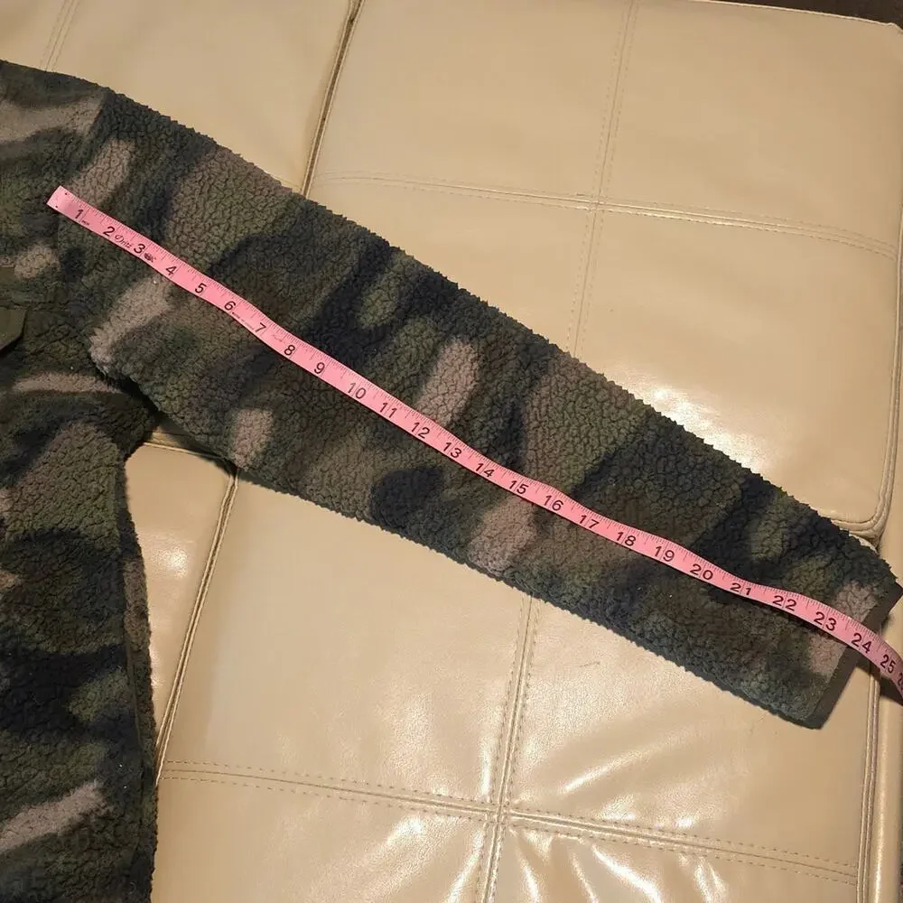 Columbia Mountainside Camo Fleece Full Zip Jacket Mens Size Large